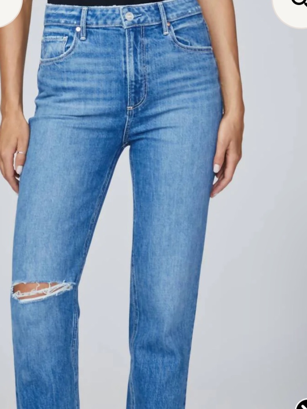 Paige Jeans with Knee Deconstructed